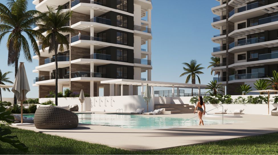 Obra nueva en playa calpe